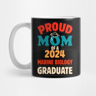 Womens Proud Mom Of A 2024 Marine Biology Graduate Mug